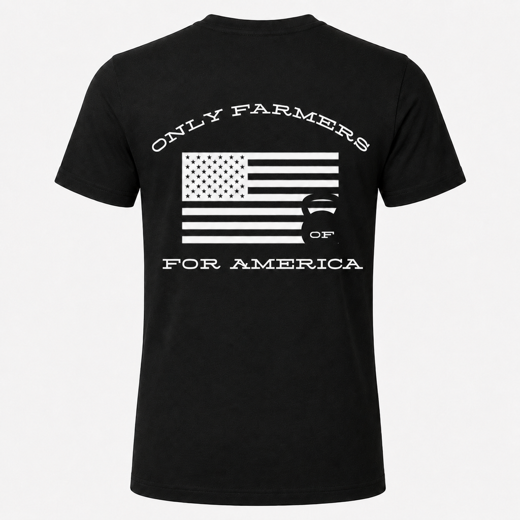 Only Farmers For America Black Tee