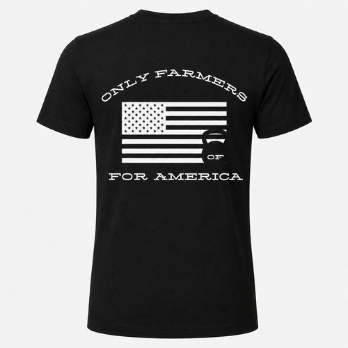 Only Farmers For America Black Tee